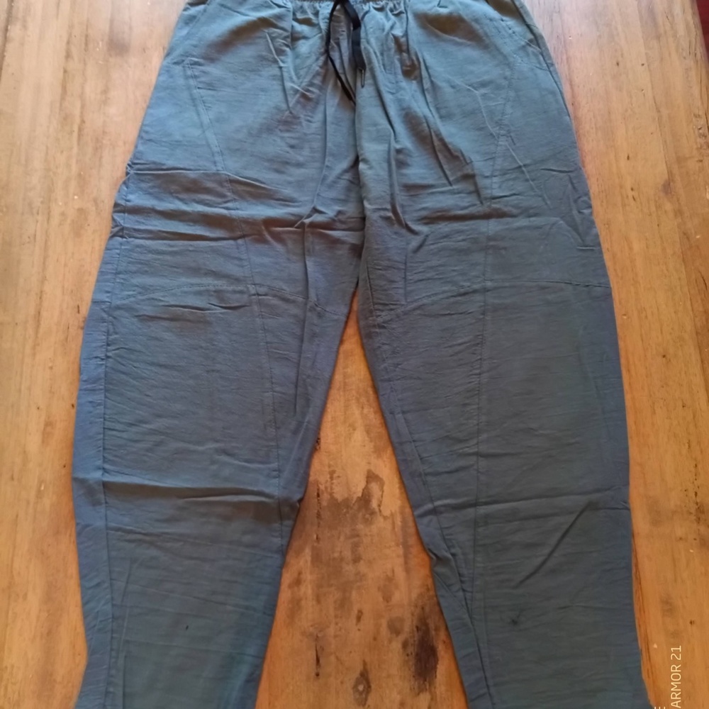 Men's Linen Casual Pants Loose Trousers Chinese Style Pants - Picture 3 of 4
